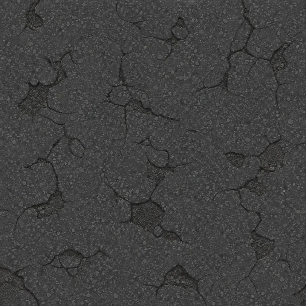 Broken industrial race road game asset