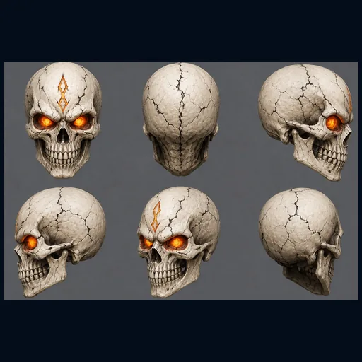 Spectral Pink Skull Inferno morph