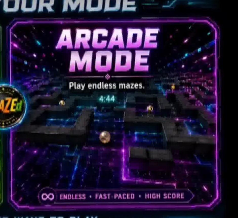 aMAZEd gameplay screenshot for leaderboards page